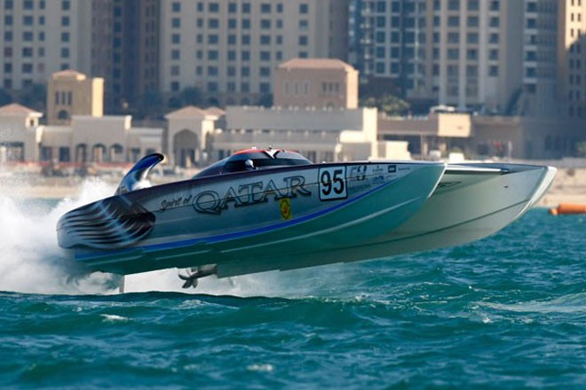 Race 1 - Skydive Dubai and Dubai Duty Free Grand Prix 2011 © Class 1 World Powerboat Championship http://www.class-1.com